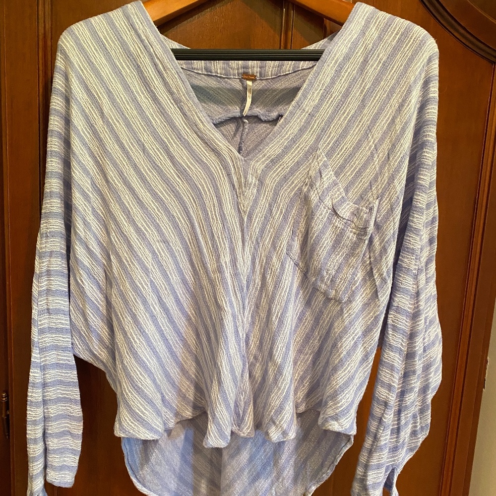 Free People tie sleeve top